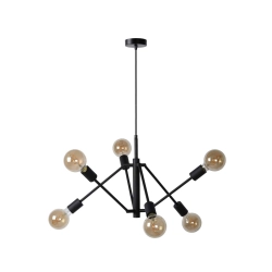 kinkiecik.pl Lampa wisząca LESTER 6xE27 Black 21424/06/30 Lucide